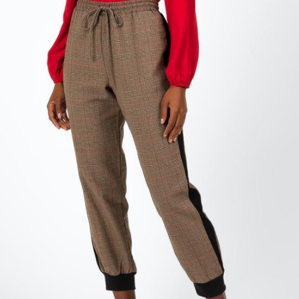 Cute Plaid Joggers